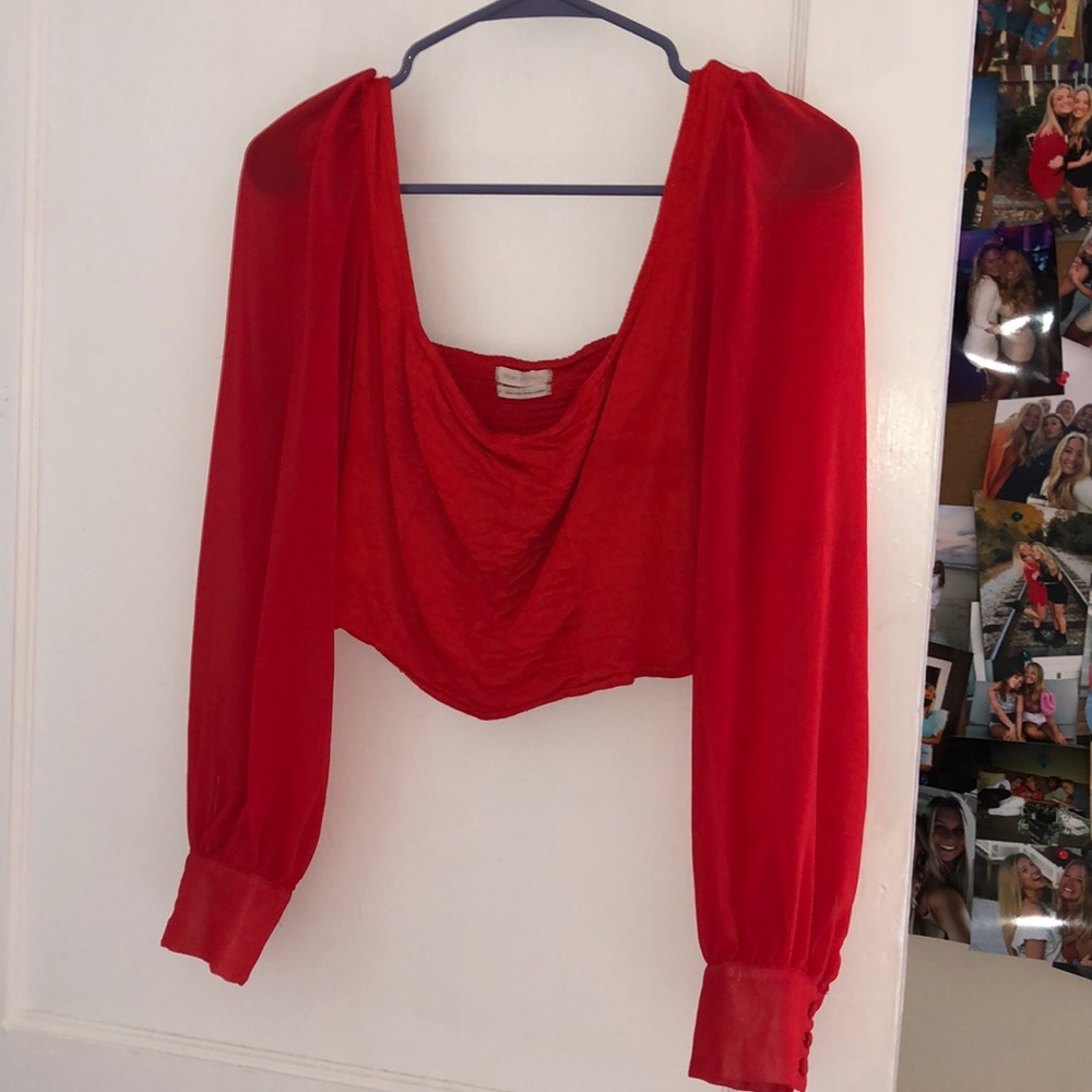 Red urban outfitters size small crop top